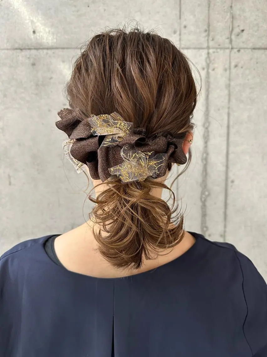 ミディアム ヘアアレンジ 🎀ヘアセット/艶髪 /はやしほのか🎀のヘアスタイル