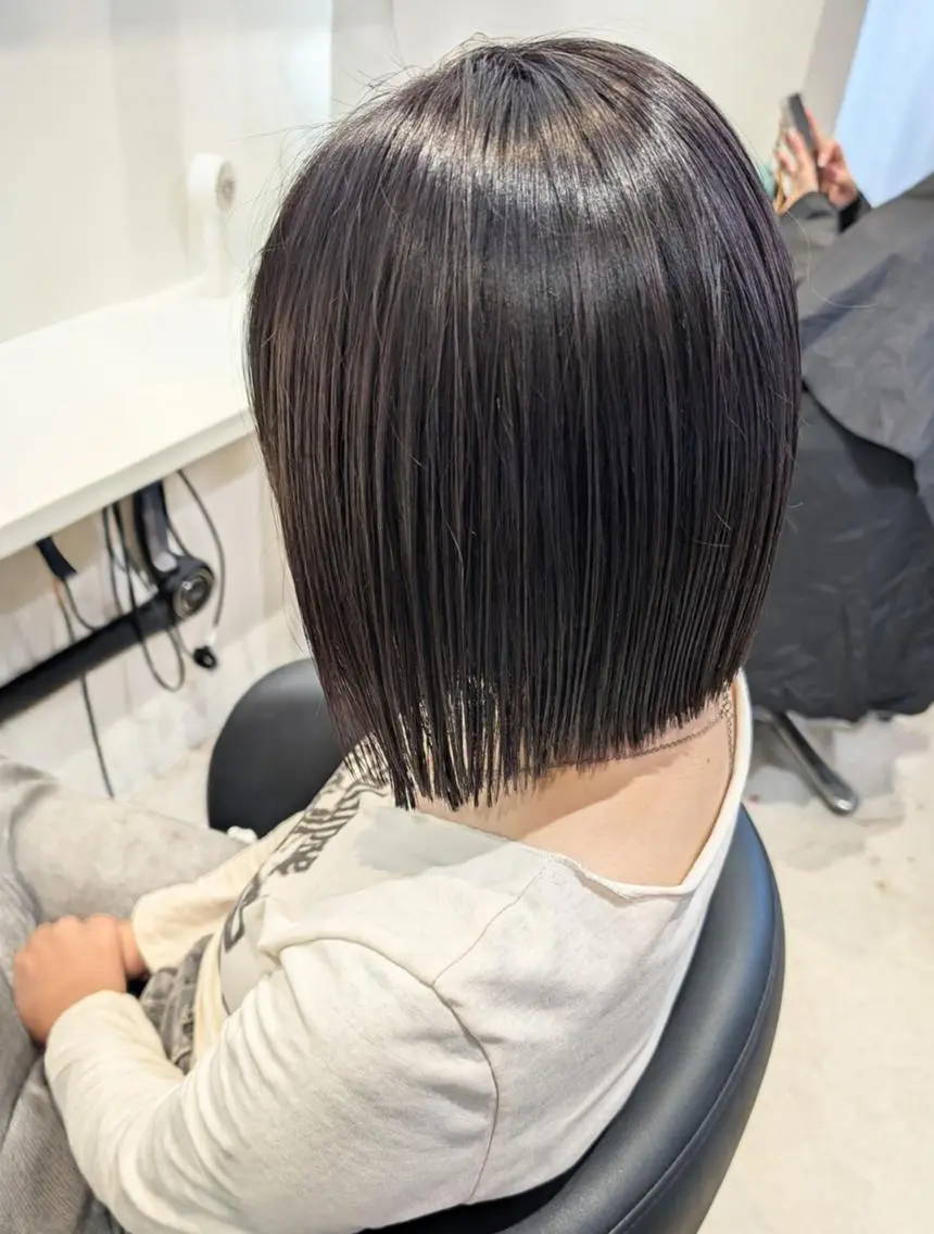 ミディアム カット 縮毛矯正 トリートメント 美髪縮毛矯正/ 似合わせ🔹田中 守のヘアスタイル