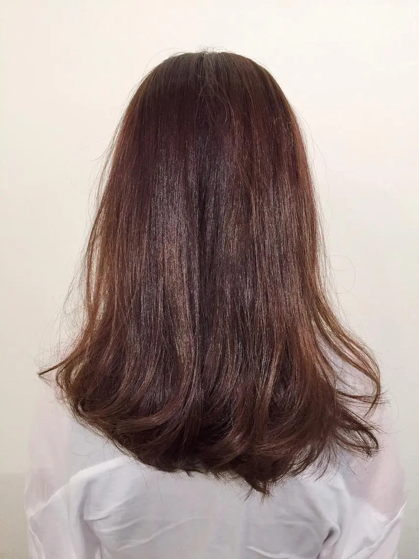 ロング カラー 透明感カラー 高浜 夕海のヘアスタイル