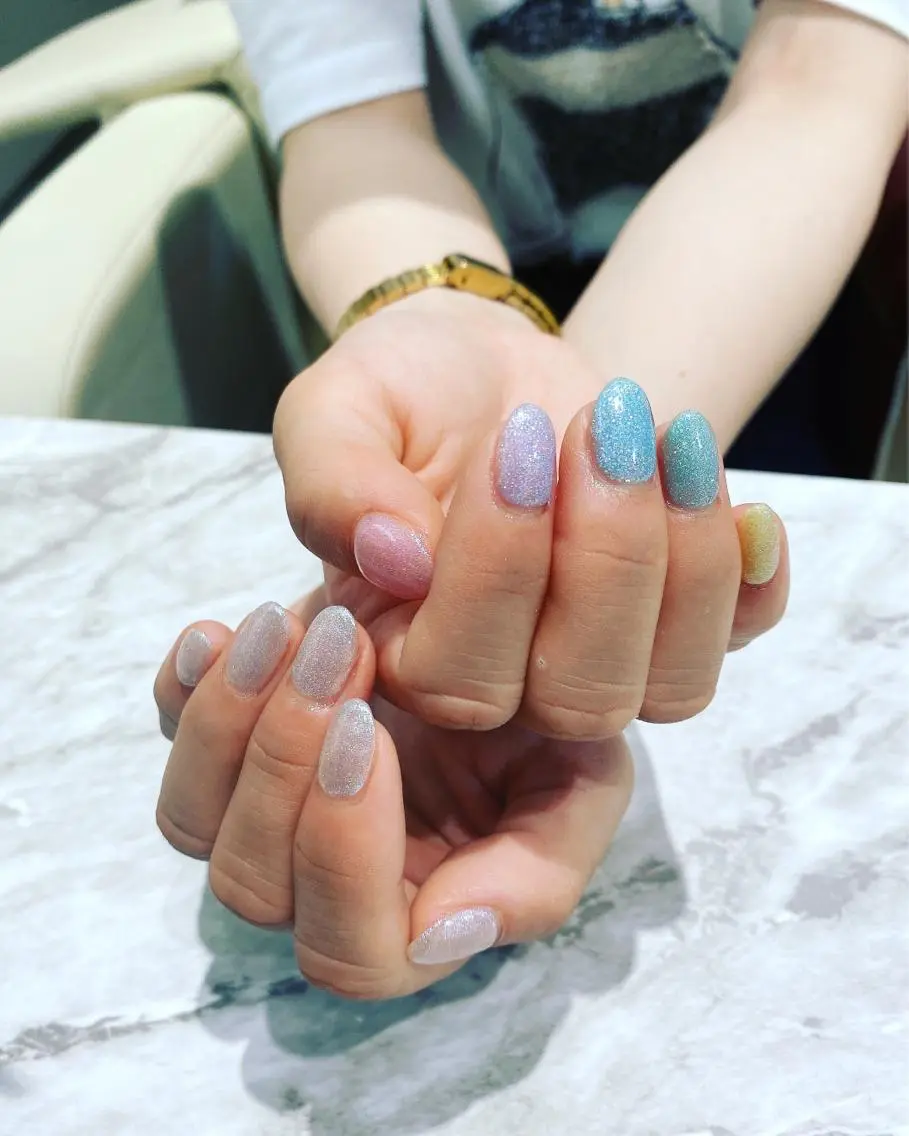 ネイル マグネットネイル ハンドネイル フットネイル ハンドケア ✴︎:.｡. MAKI.｡.:✴︎のネイルデザイン