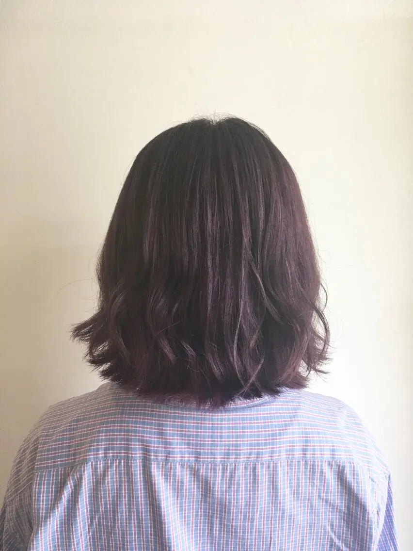 ミディアム カラー グレージュ ピンクカラー ヘアカラー トリートメント ヘアセット yoshi ☆のヘアスタイル