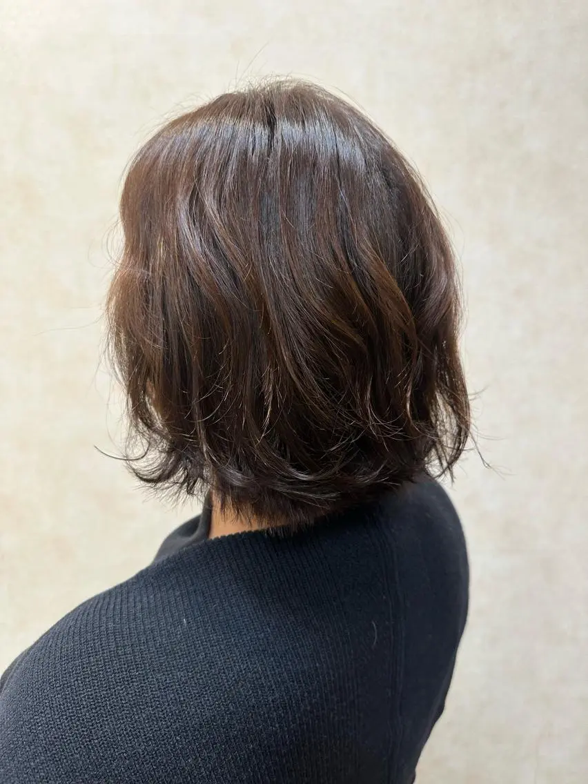 カラー ブリーチ ブリーチなしカラー アメイジングヘアー 千歳店　福嶋のヘアスタイル