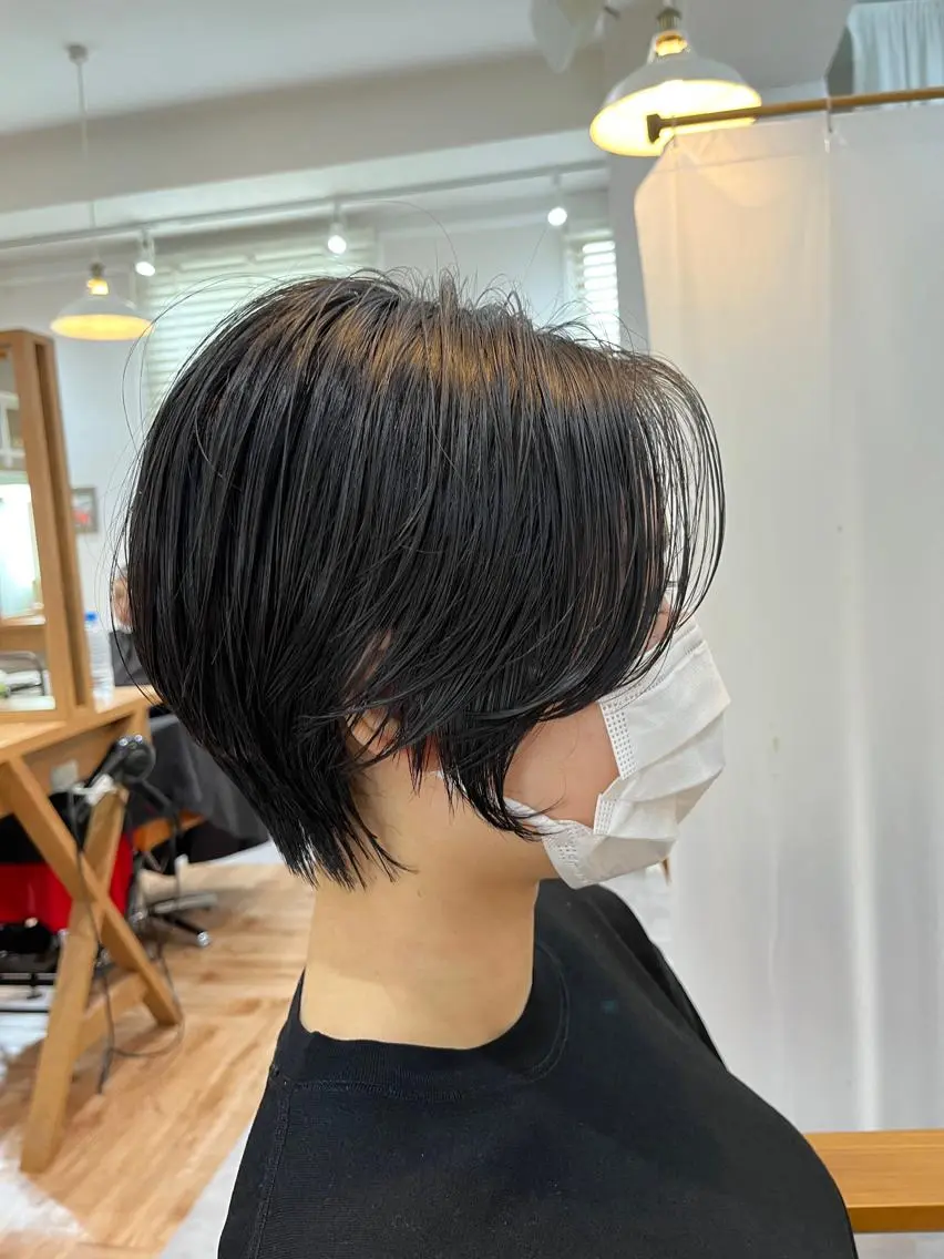 ショート ショートボブ 丸みショート ボブ くびれヘア ショートヘア 襟足でお悩みの方✂︎ くびれ職人ハシモトのヘアスタイル