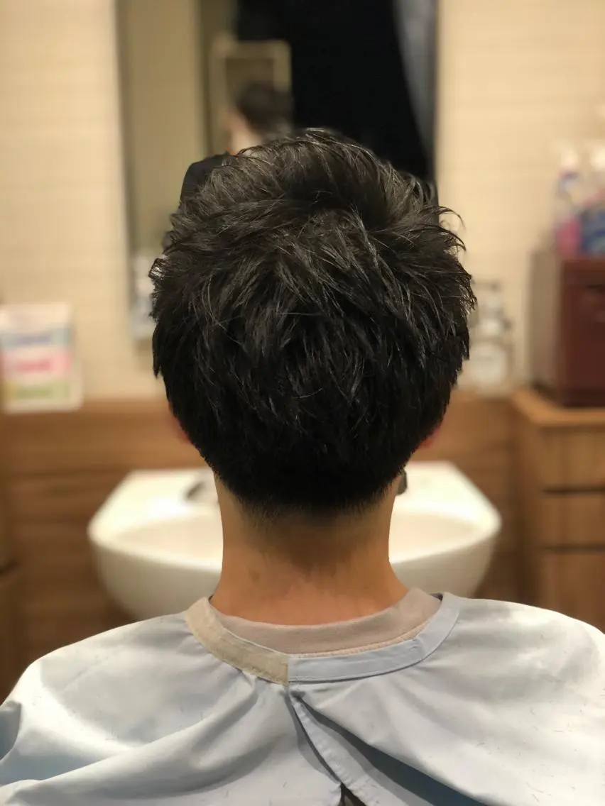 ショート カラー メンズ パーマ特化 三浦楓雅のヘアスタイル