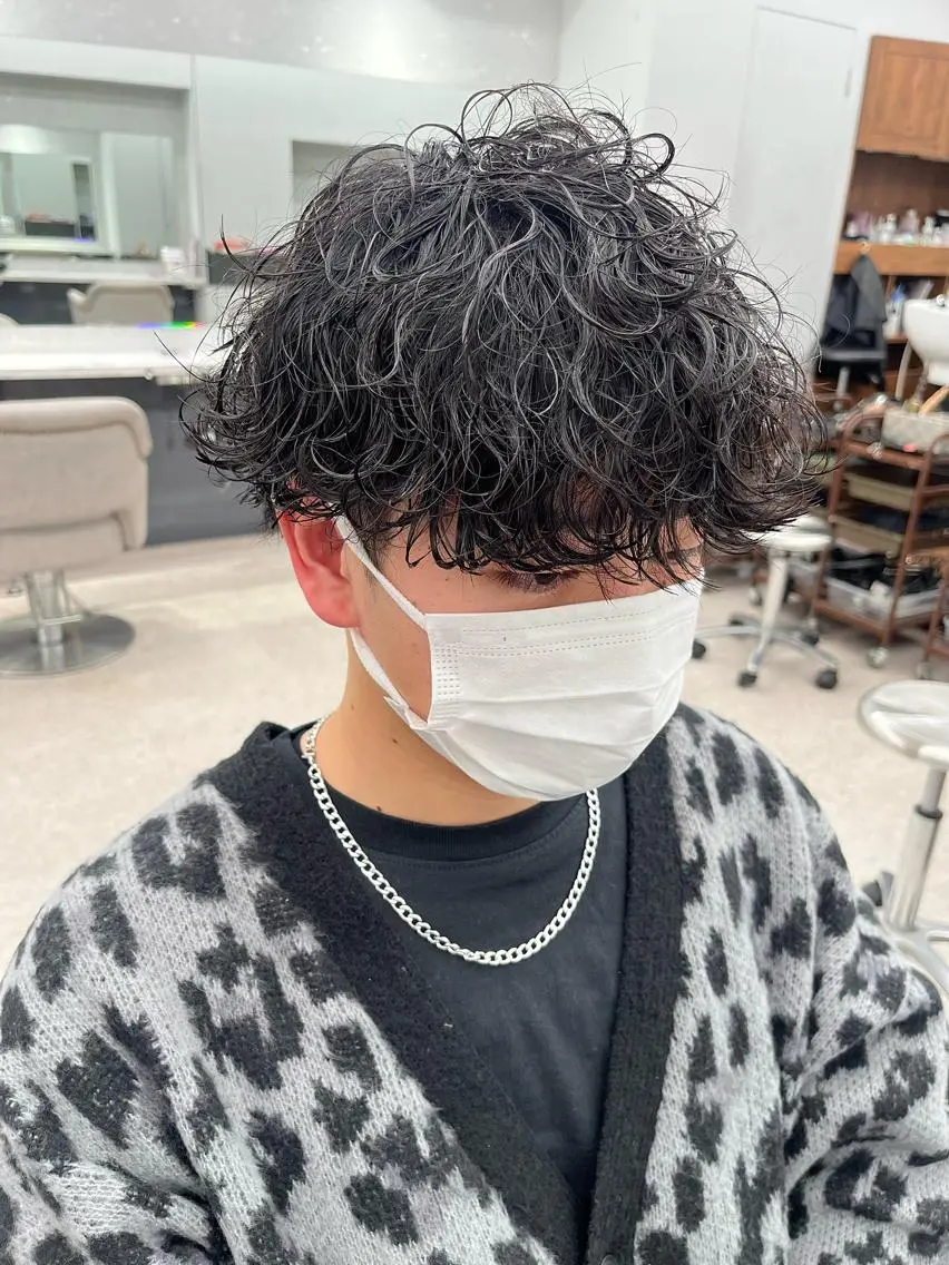 パーマ メンズ カット パーマ 🍐シャドウパーマ メンズ特化/守岡🍐のヘアスタイル