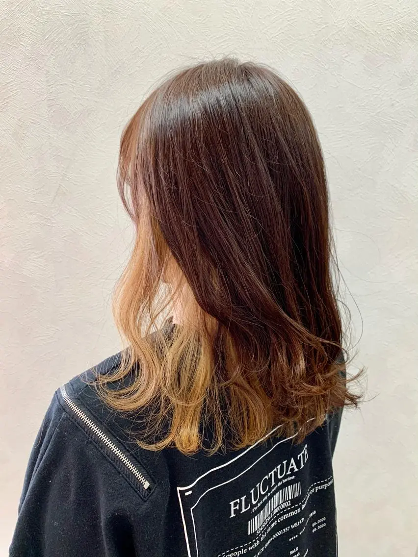セミロング カラー インナーカラー カット ヘアカラー トリートメント 加藤 産休につき8月末までのヘアスタイル