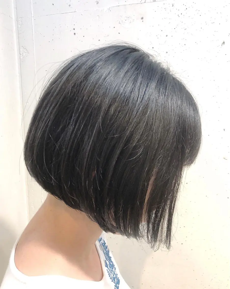 ショート ボブ ボブ/縮毛/レイヤー モトナリのヘアスタイル
