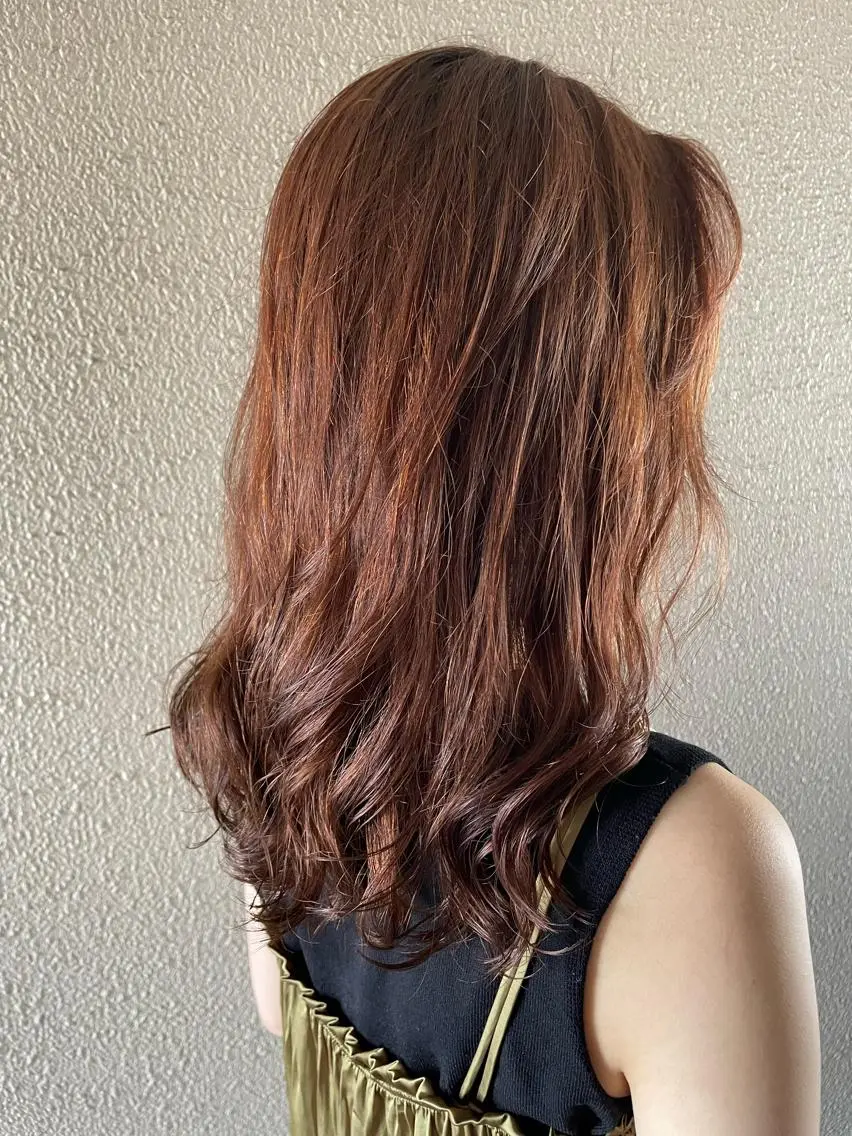 ミディアム カラー パーマ ミディアムパーマ サダハルカ |chouetteのヘアスタイル