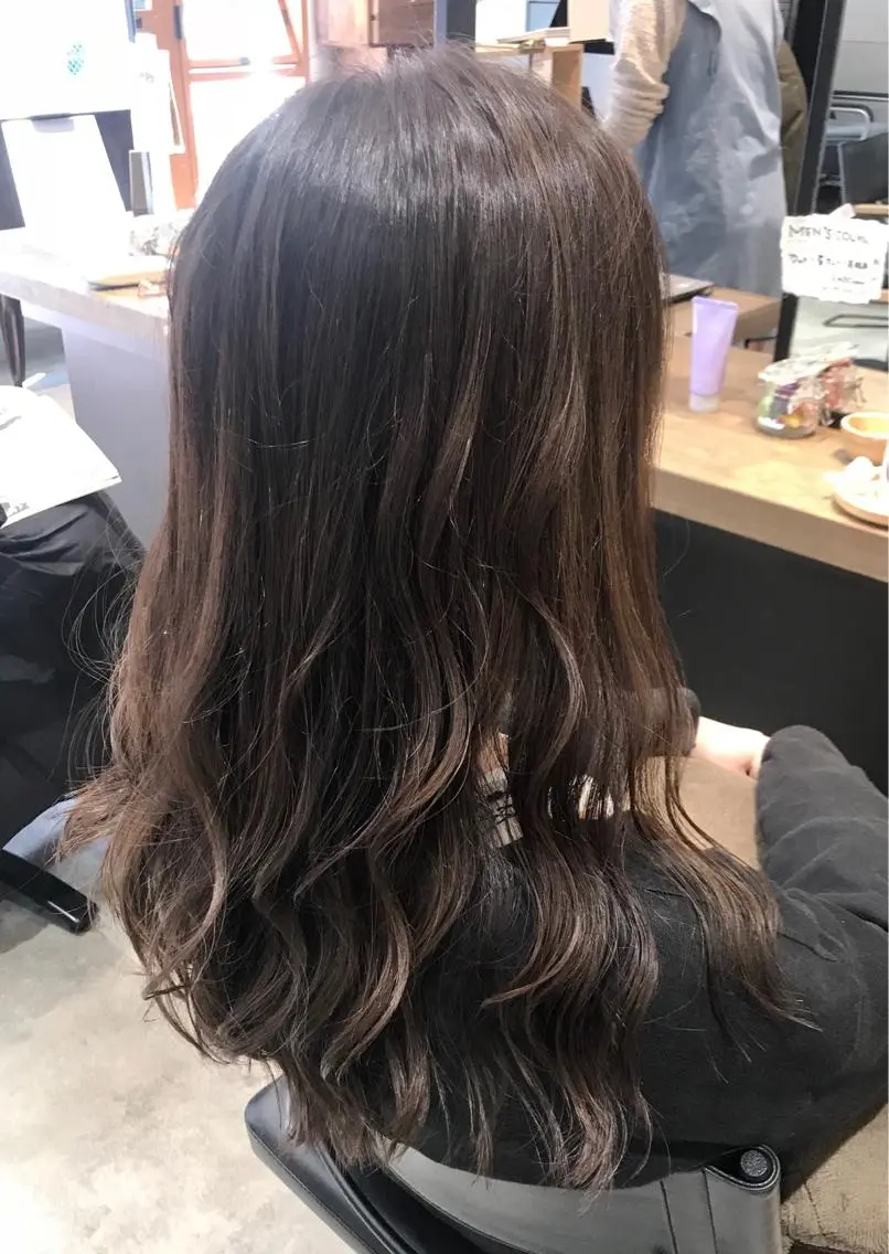 セミロング カラー ヘアアレンジ 透明感カラー ハイライトカラー ハイライト トリートメント 似合わせレイヤー/ 美髪縮毛矯正/ミナエのヘアスタイル