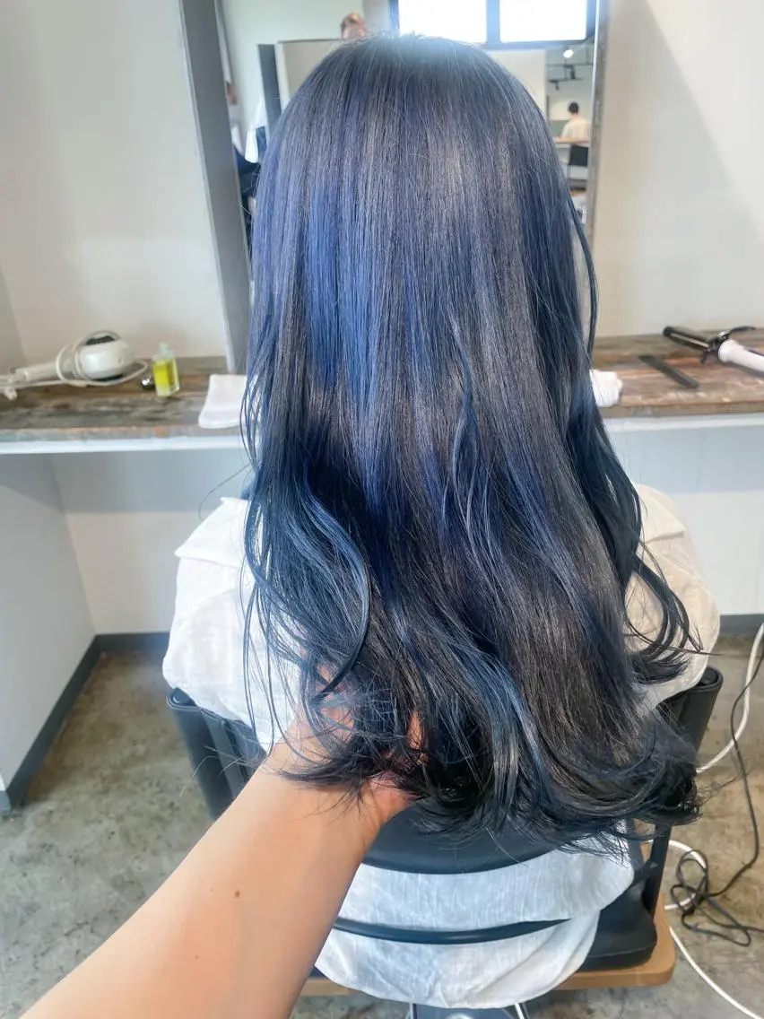 ロング カラー ヘアカラー トリートメント ハイトーン/レイヤー /ケアブリーチ石川治のヘアスタイル