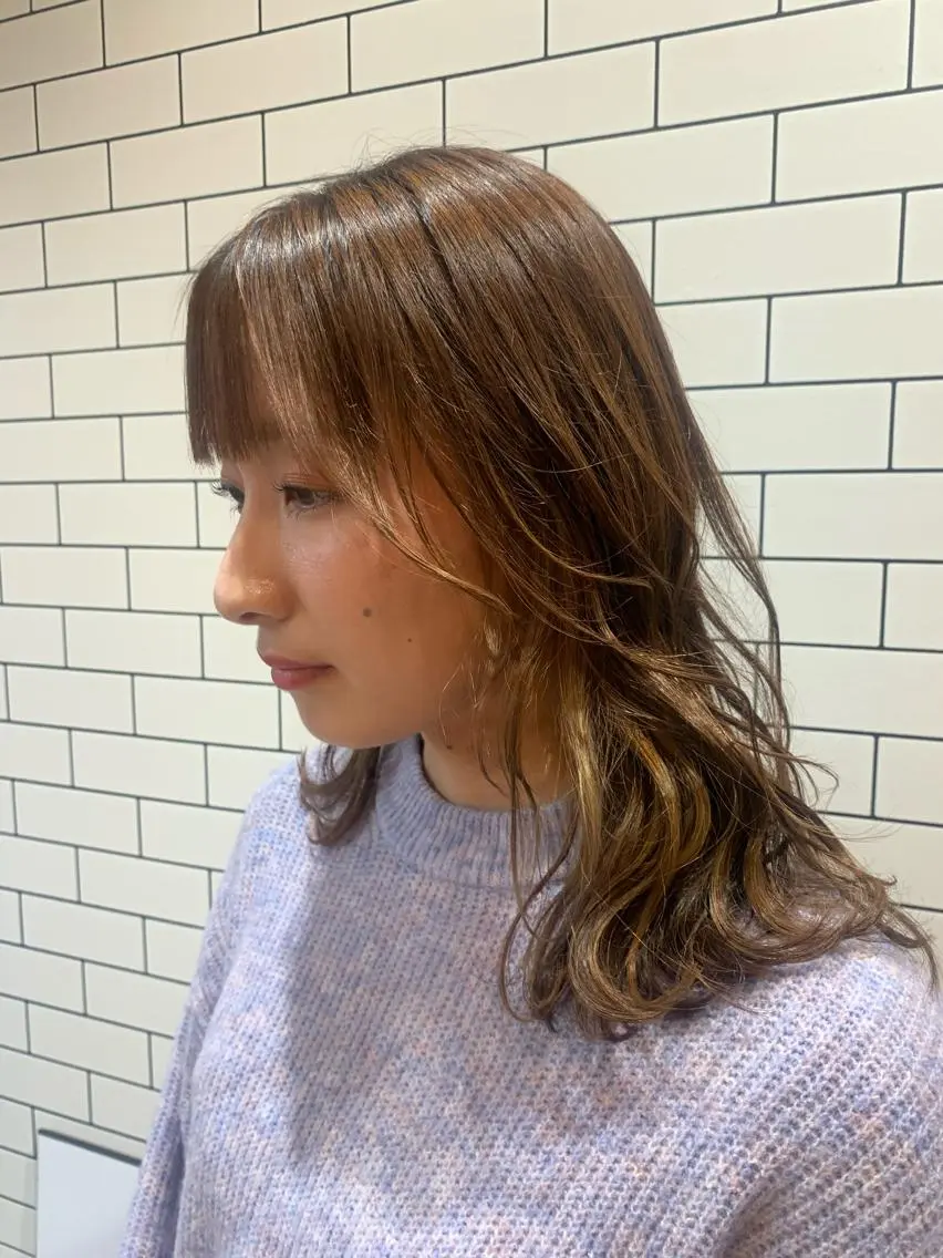 セミロング カラー stylist N0Nのヘアスタイル