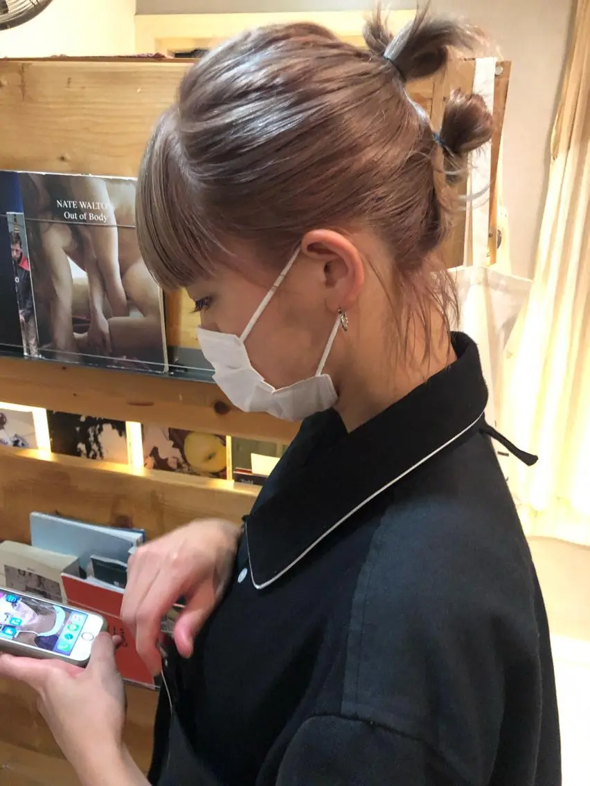ミディアム カラー eri kinjoのヘアスタイル