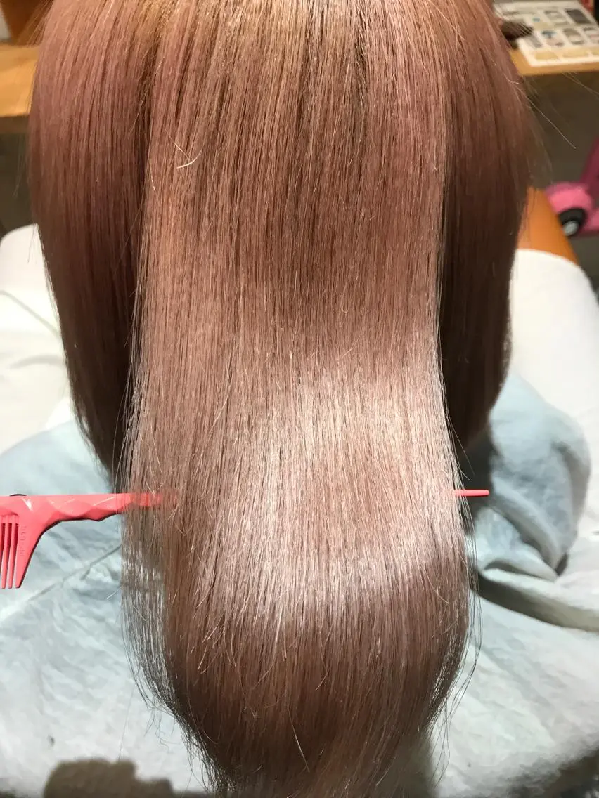 ショート カラー ハイトーンカラー 髪質改善×矯正🫧 韓国ヘアasamiのヘアスタイル
