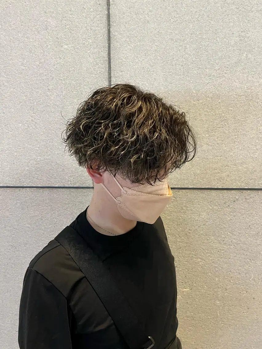 ミディアム パーマ メンズ 瀧野 翔吾【メンズ特化】のヘアスタイル