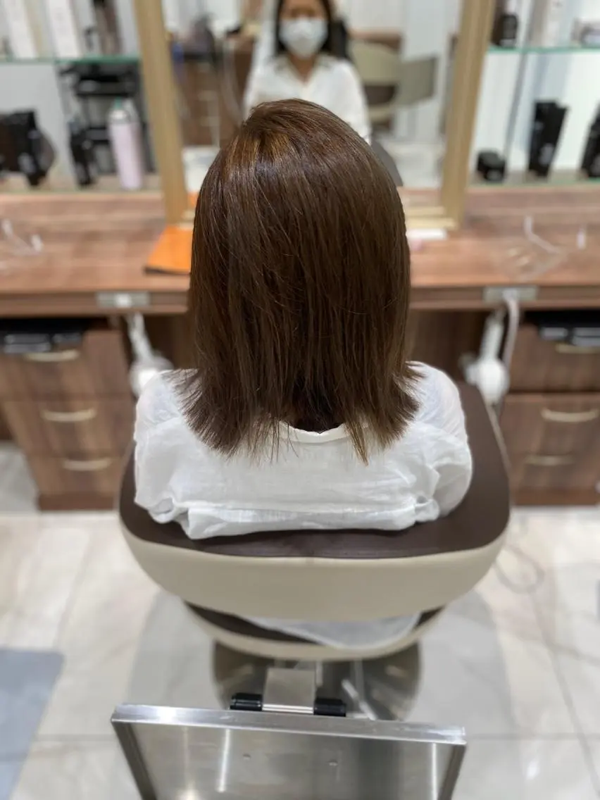 カラー ハイトーン&透明感 カラー☘️片山優陽のヘアスタイル