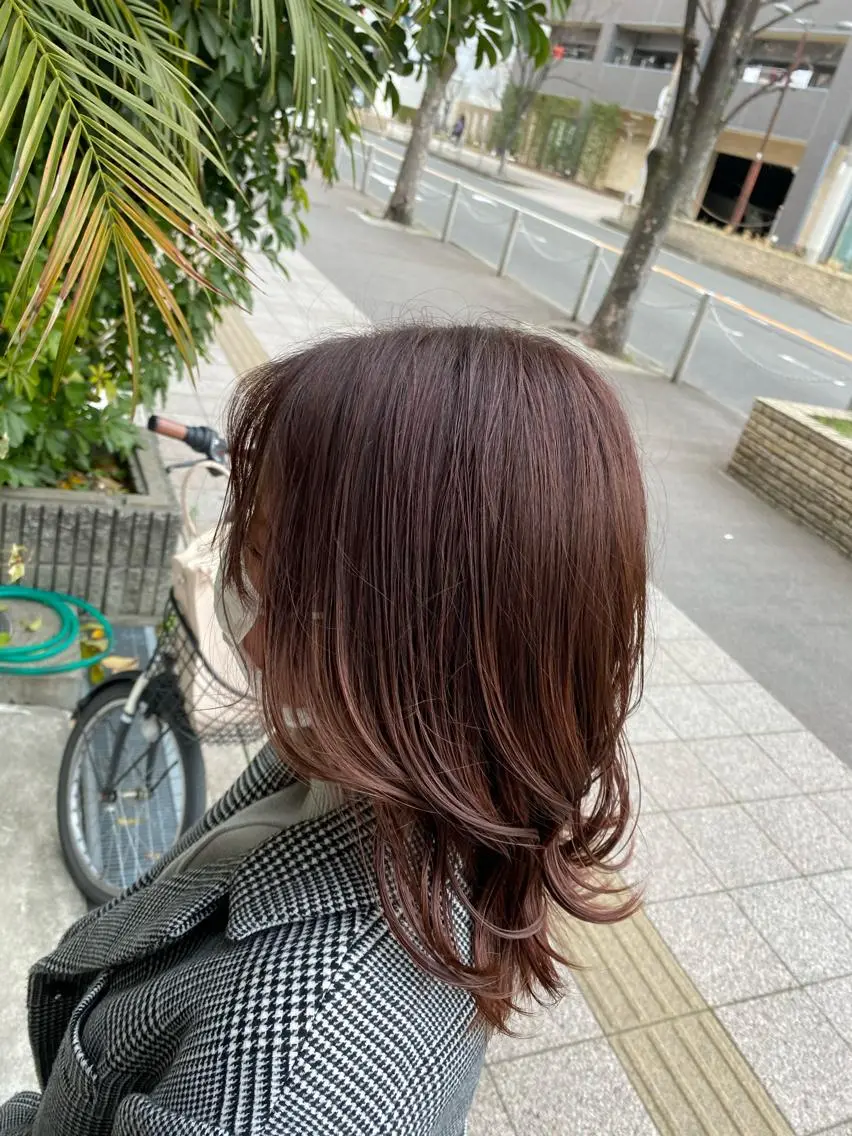 ミディアム カラー ベージュカラー ラベンダーカラー ラベンダーベージュ カット ヘアカラー トリートメント 髪質改善特化 長澤友哉のヘアスタイル