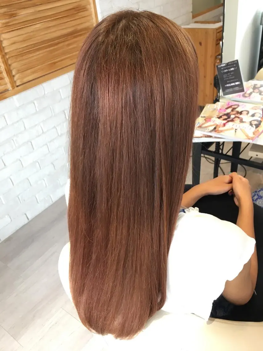 ロング カラー 金子 富士のヘアスタイル