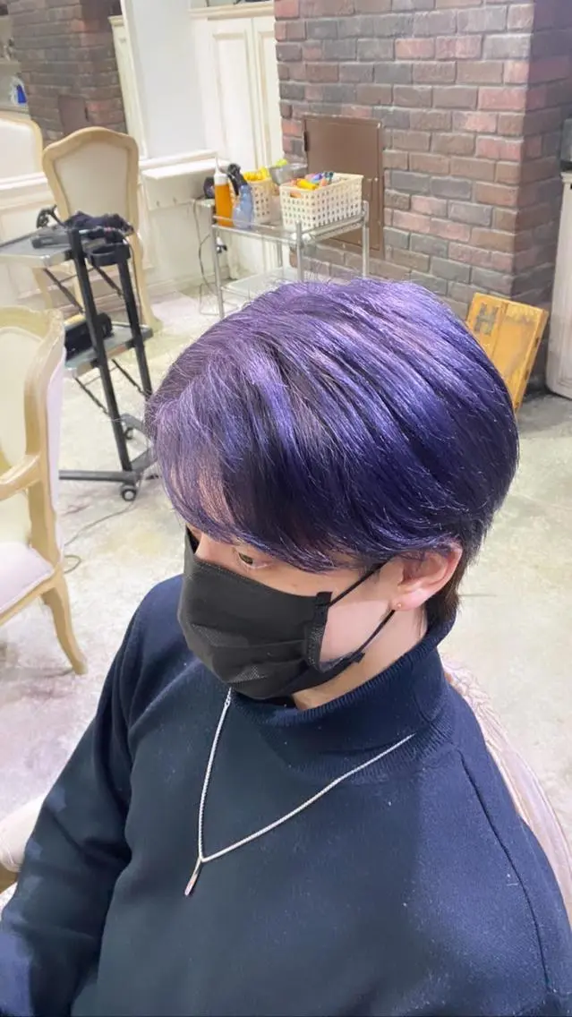 メンズ 美髪矯正 透明感 カラー⭐️ユウキのヘアスタイル