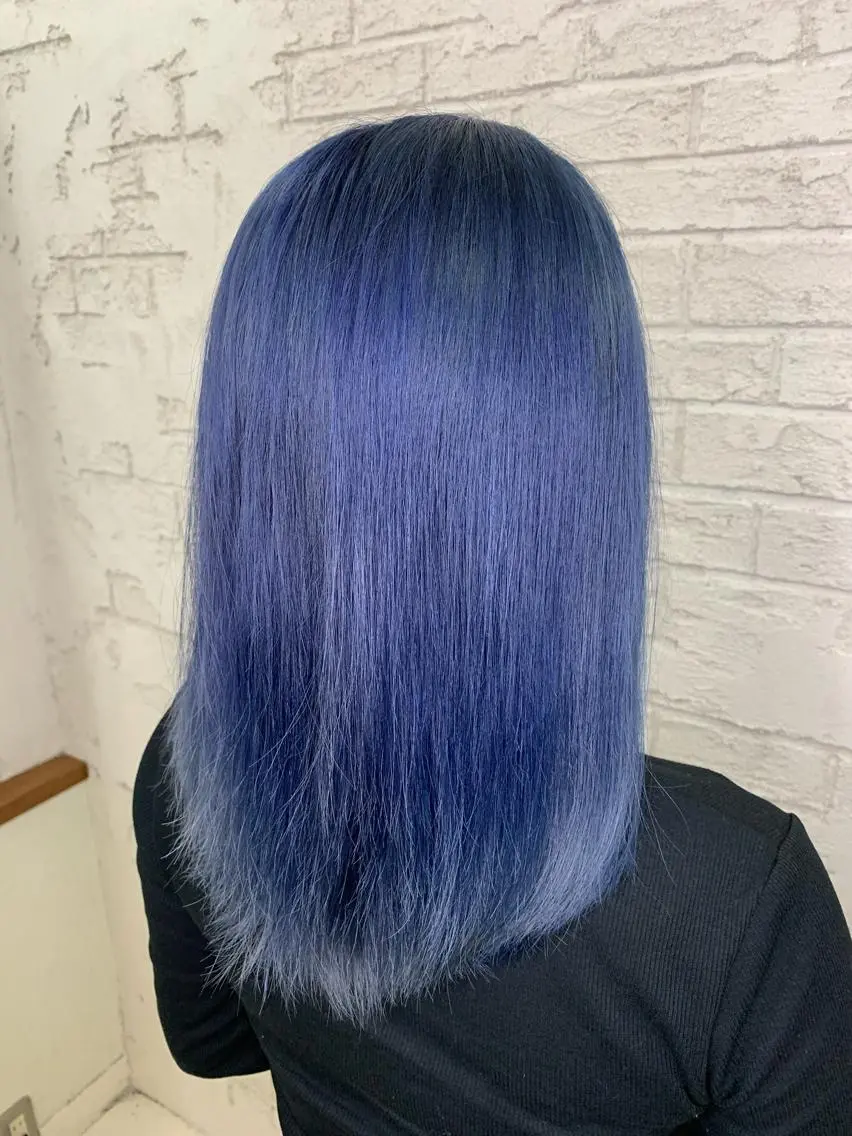 ミディアム カット ヘアカラー トリートメント 🦄ハイトーンカラー 🦄まるおしょうのヘアスタイル