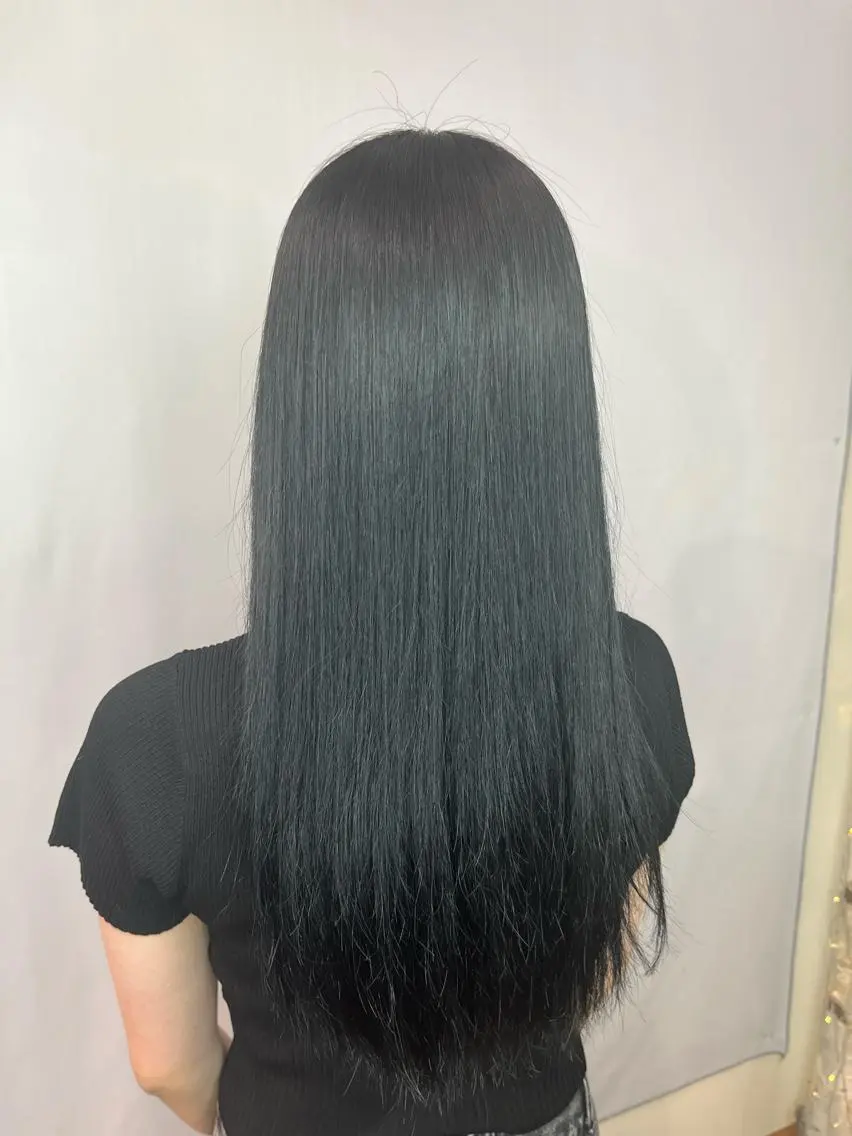 ロング カラー トリートメント 💖しの💖韓国ヘア レイヤーカットのヘアスタイル