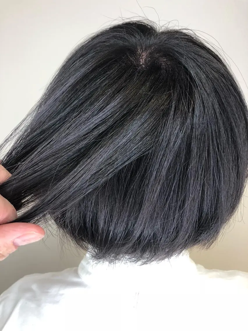 ショート カラー ダークグレー シルバー メンズヘア特化 崎田 成人のヘアスタイル