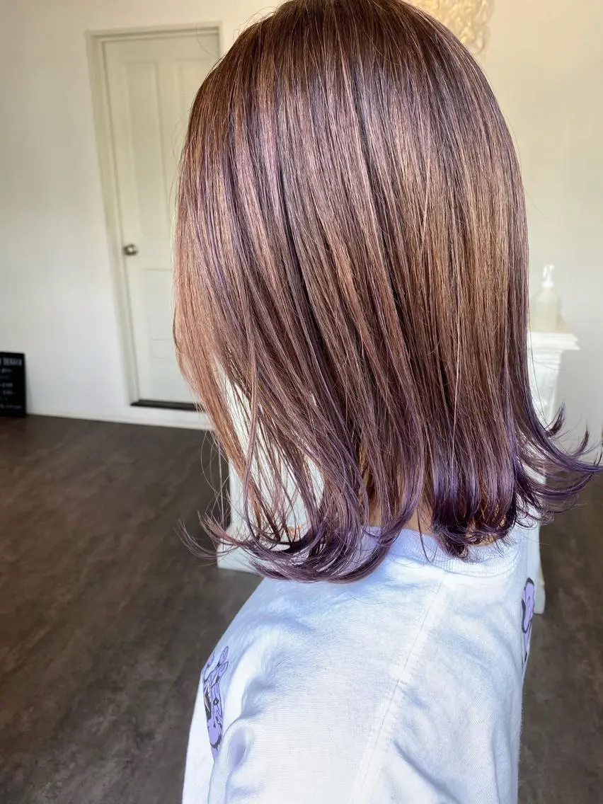 ミディアム カラー グラデーションカラー カット ヘアカラー トリートメント 成松 勇治のヘアスタイル