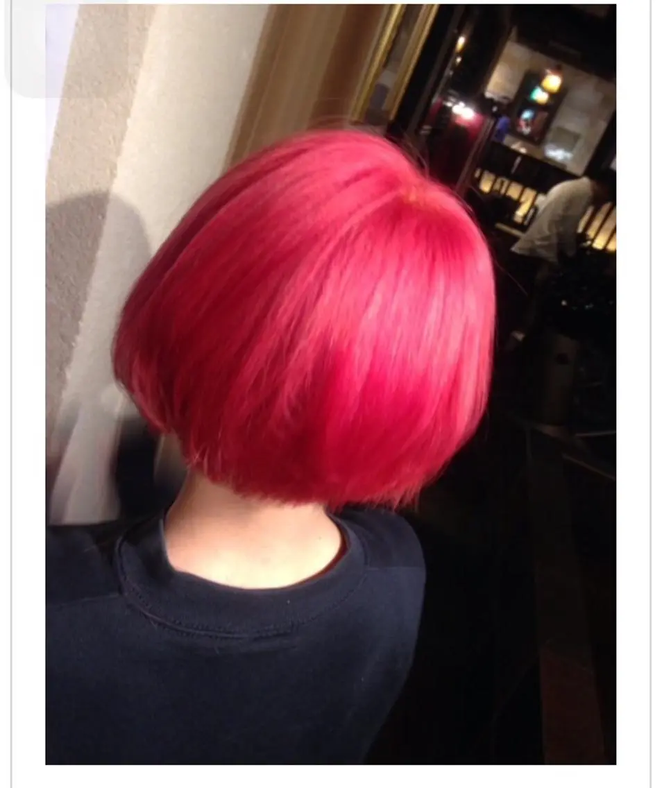 カラー ピンクカラー Eliss 堀江のヘアスタイル