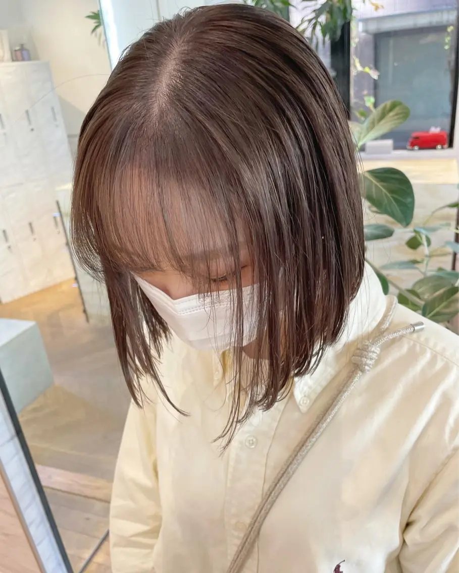 ショート カラー ベージュカラー ブリーチ 透明感カラー 🫧透明感ヘア🫧 🧸竹花　彩希🧸のヘアスタイル