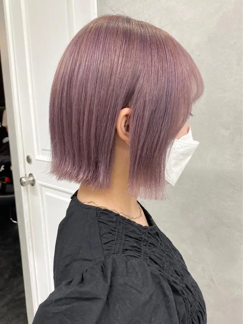 ショート カラー 韓国/ハイトーン/ ボブ🎀MIKU🎀のヘアスタイル