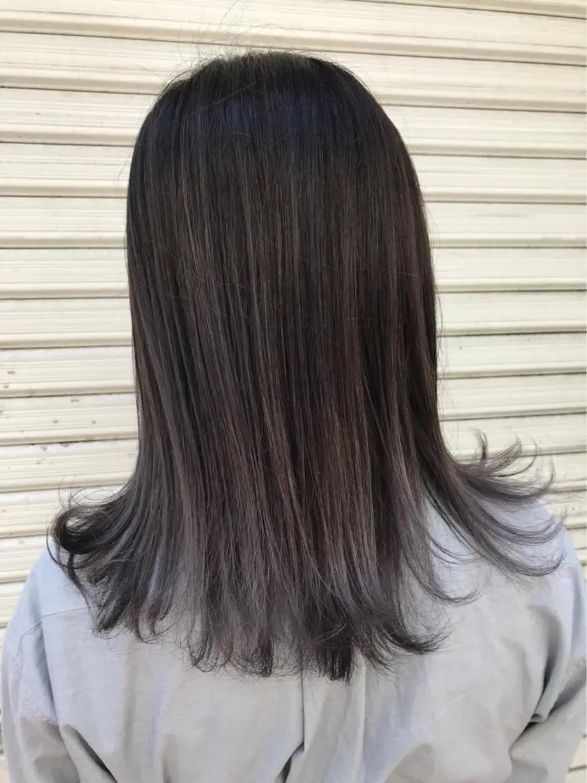 ミディアム カラー ブルーカラー ブルージュ グラデーションカラー ラベンダーカラー 🫟Blanco🫟 Color&Careのヘアスタイル