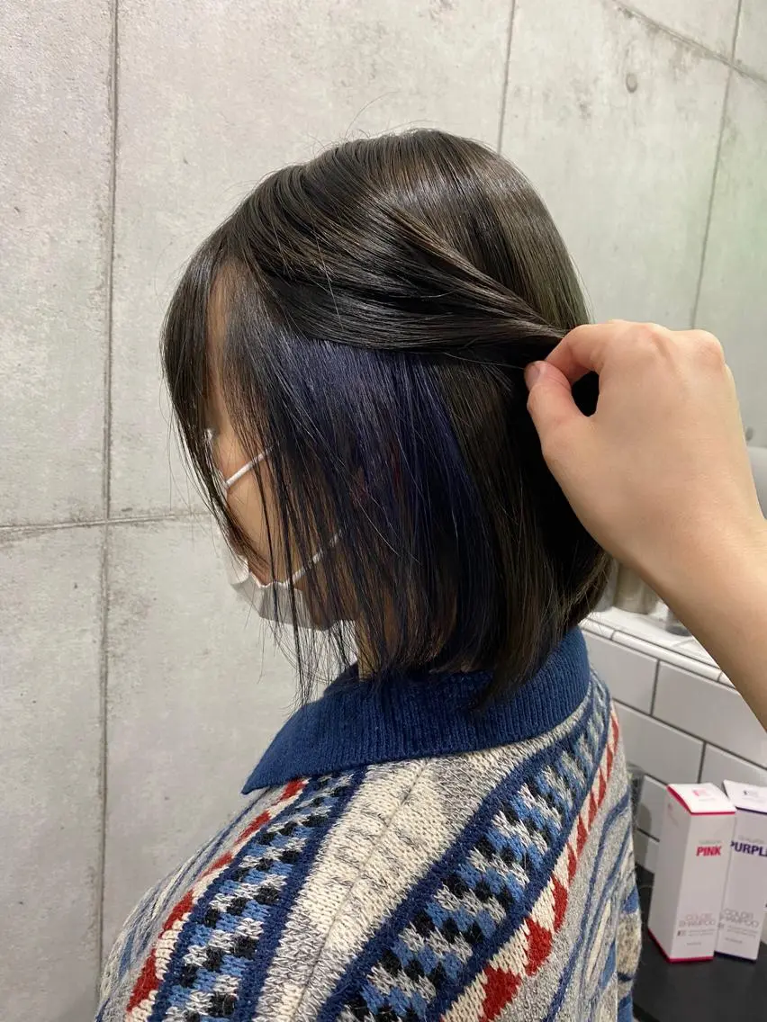 ショート ヘアカラー トリートメント ヘアセット newi赤羽 HINATAのヘアスタイル