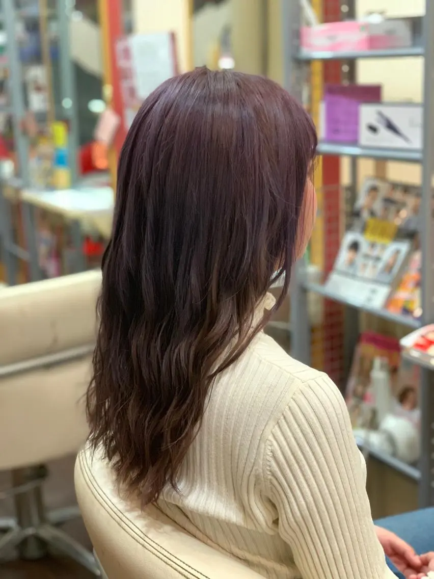 ロング ヘアカラー たけい ゆうきのヘアスタイル