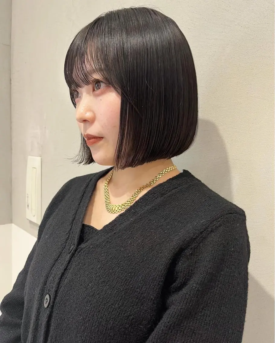 ショート ボブ minami🪷 暖色カラーのヘアスタイル