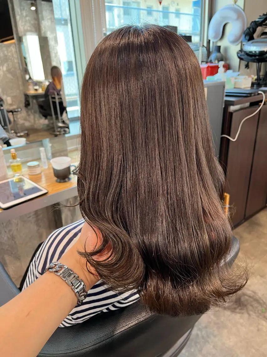 ロング カット ヘアカラー トリートメント ヘッドスパ ヘアセット 🪞透明感カラー🫧 縮毛矯正🥇かずきのヘアスタイル