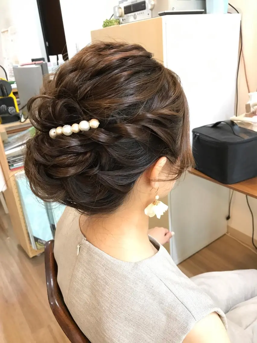 セミロング ヘアアレンジ 早朝✨ヘアセット 着付け/清水玲歌のその他イメージ