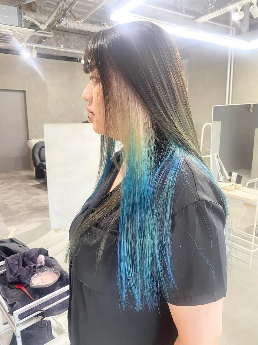 ロング カラー ヘアカラー 前橋 姫奈のヘアスタイル