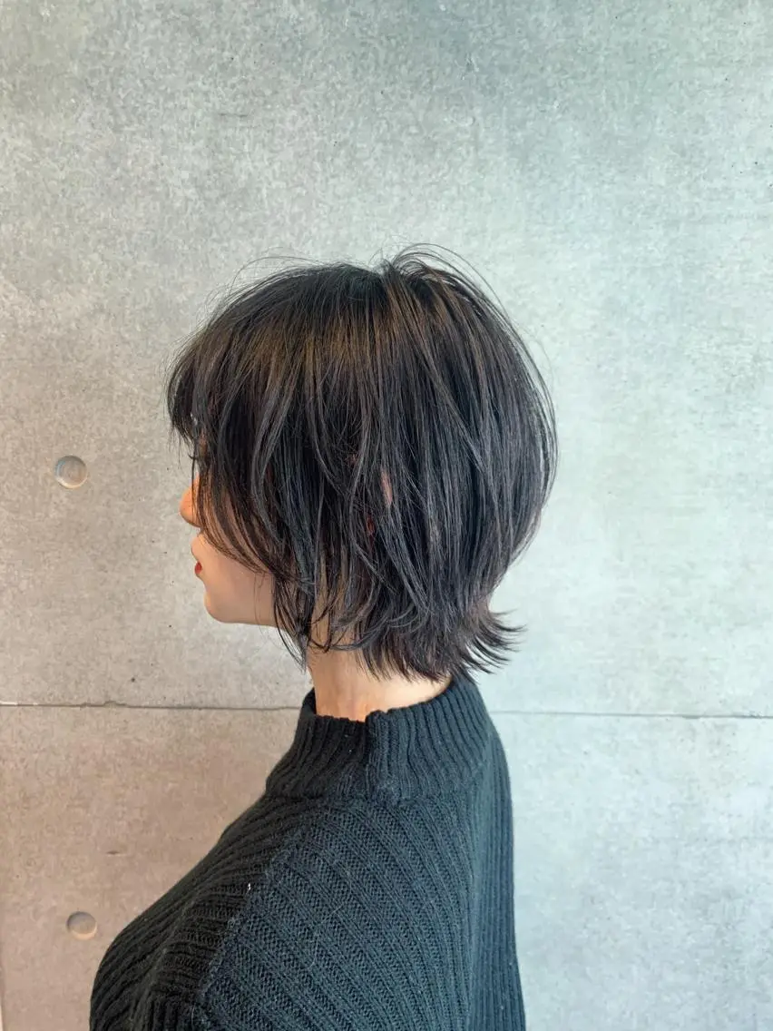 ショート ウルフカット カット ヘアカラー オシャレ髪✔️ 店長オオキアキヒロのヘアスタイル