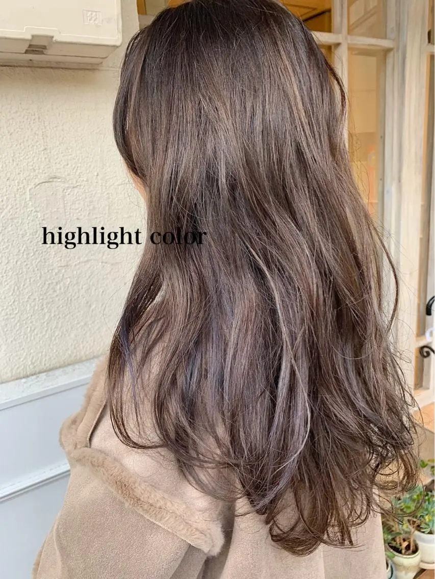 ロング カラー 透明感カラー👑 井上美乃里のヘアスタイル