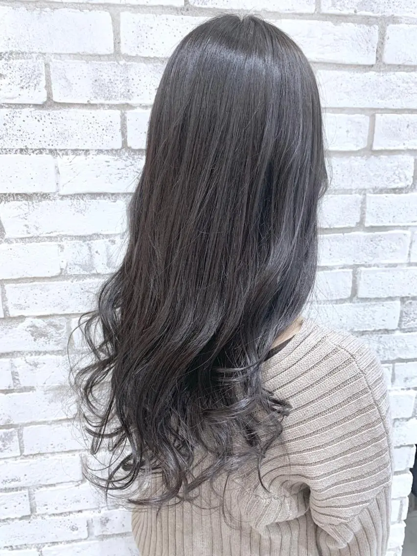 ロング カラー パーマ ヘアアレンジ グレージュ ヘアカラー トリートメント 縮毛矯正/美髪 髪質改善/石田幸輔のヘアスタイル