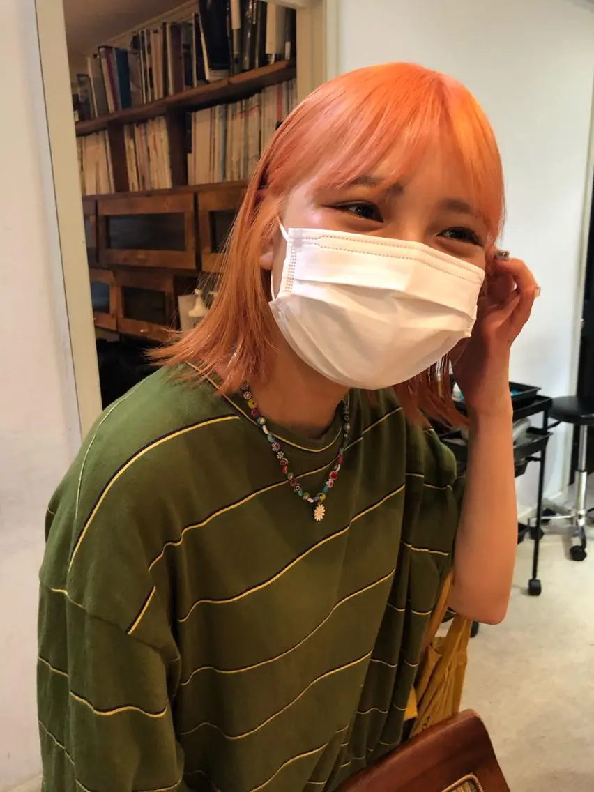 ミディアム カラー eri kinjoのヘアスタイル