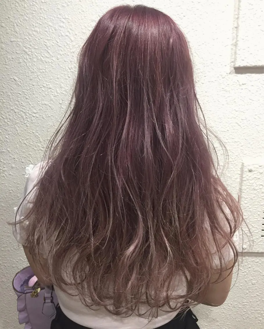 ロング カラー パーマ ヘアアレンジ メンズ キッズ ネイル マツエク・マツパ グラデーションカラー ピンクカラー バイオレットカラー カラーマツエク グラデーション 新宿/髪質改善/ 美髪矯正✨浅江通友のヘアスタイル