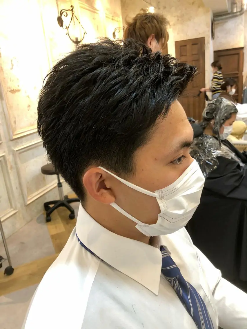 ショート メンズ メンズ就活ヘア 鷺沼駅徒歩1分 キシタクのヘアスタイル