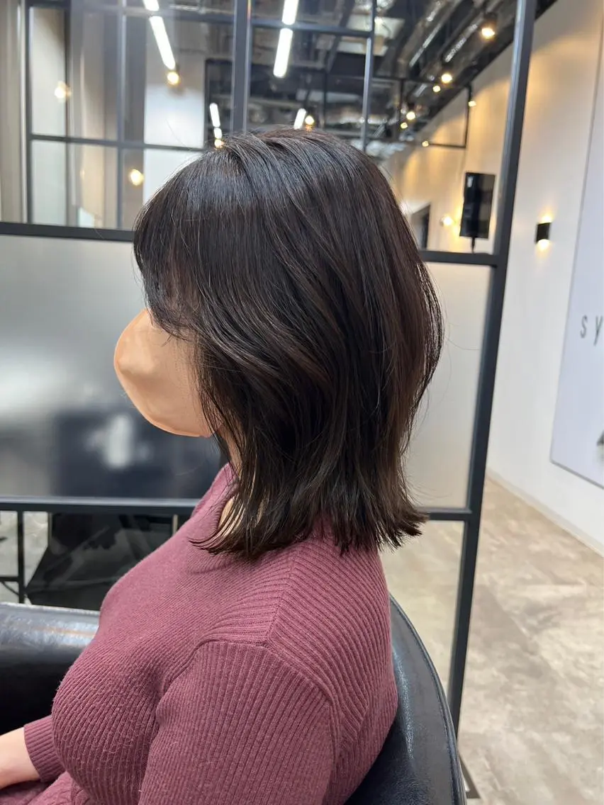 ミディアム カラー カット トリートメント 韓国レイヤー✨ yasuko銀座のヘアスタイル