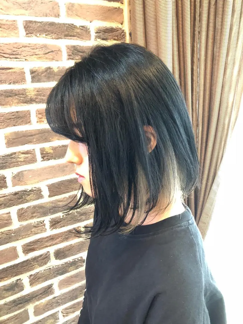 ミディアム カラー インナーカラー 高橋 隆一のヘアスタイル