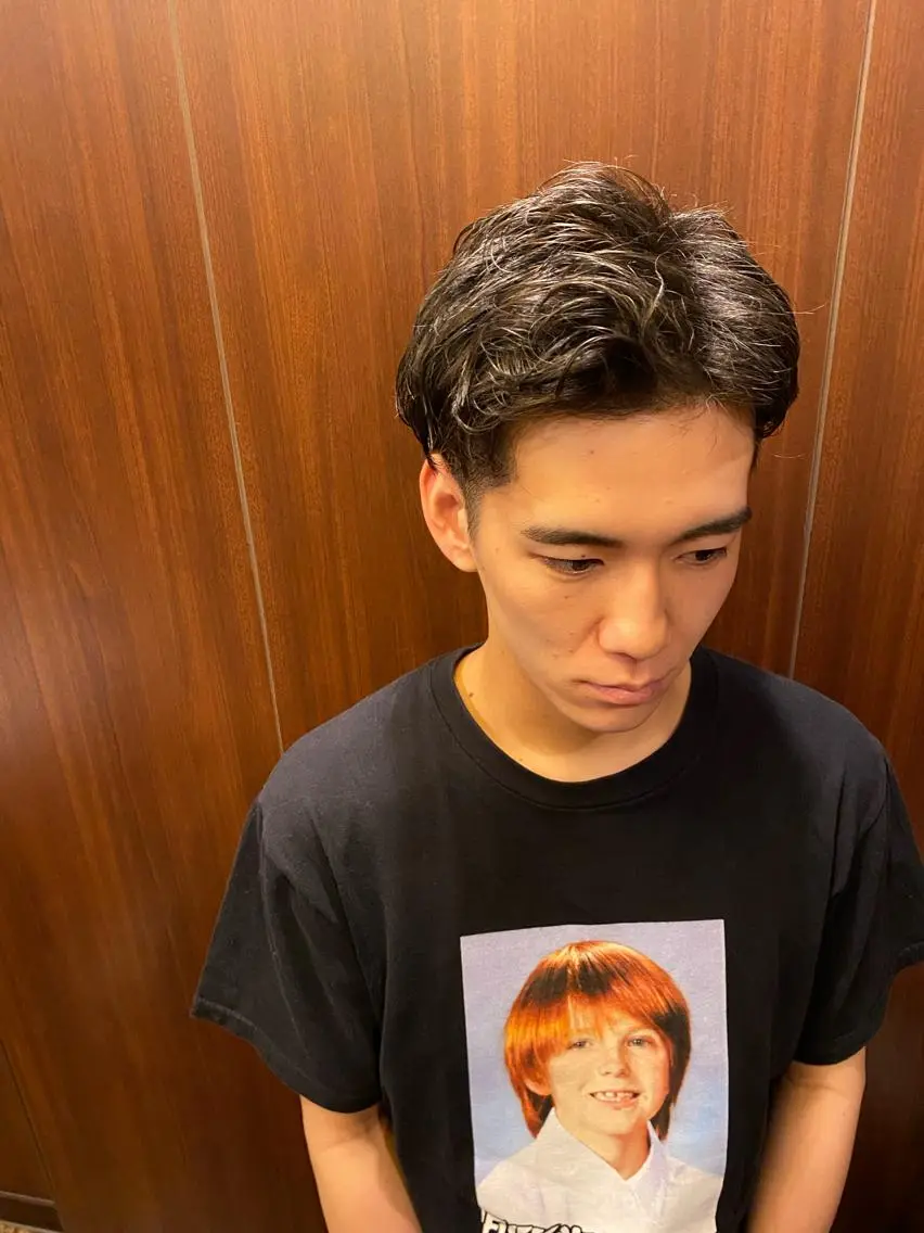 ミディアム ミディアムパーマ 齋藤 大晟のヘアスタイル