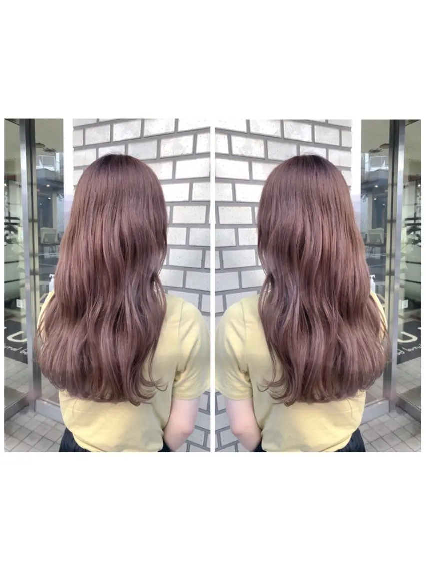 ロング カラー ベージュカラー ピンクカラー ピンクベージュ カット ヘアカラー ブリーチ/髪質改善 🍀MASAKiのヘアスタイル