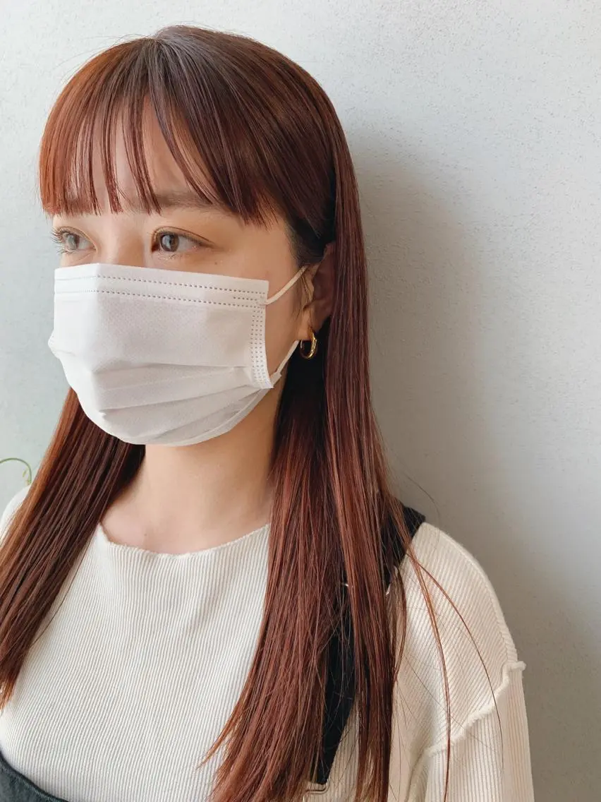 ロング カラー ボブパーマコテ巻き風 パーマNo1深江秀平のヘアスタイル