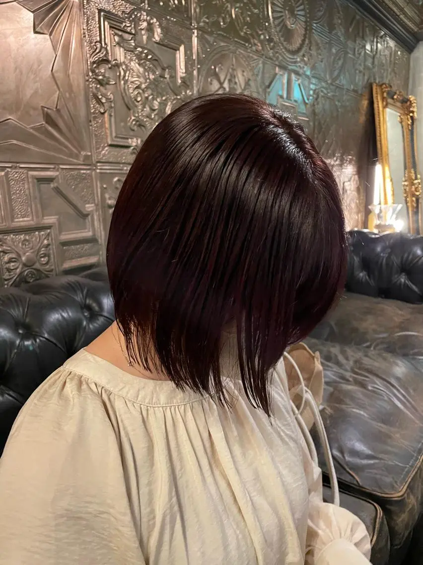 ショート カラー パーマ ヘアアレンジ ヘアカラー 縮毛矯正 トリートメント くびれレイヤー/艶 カラー　MADOKAのヘアスタイル