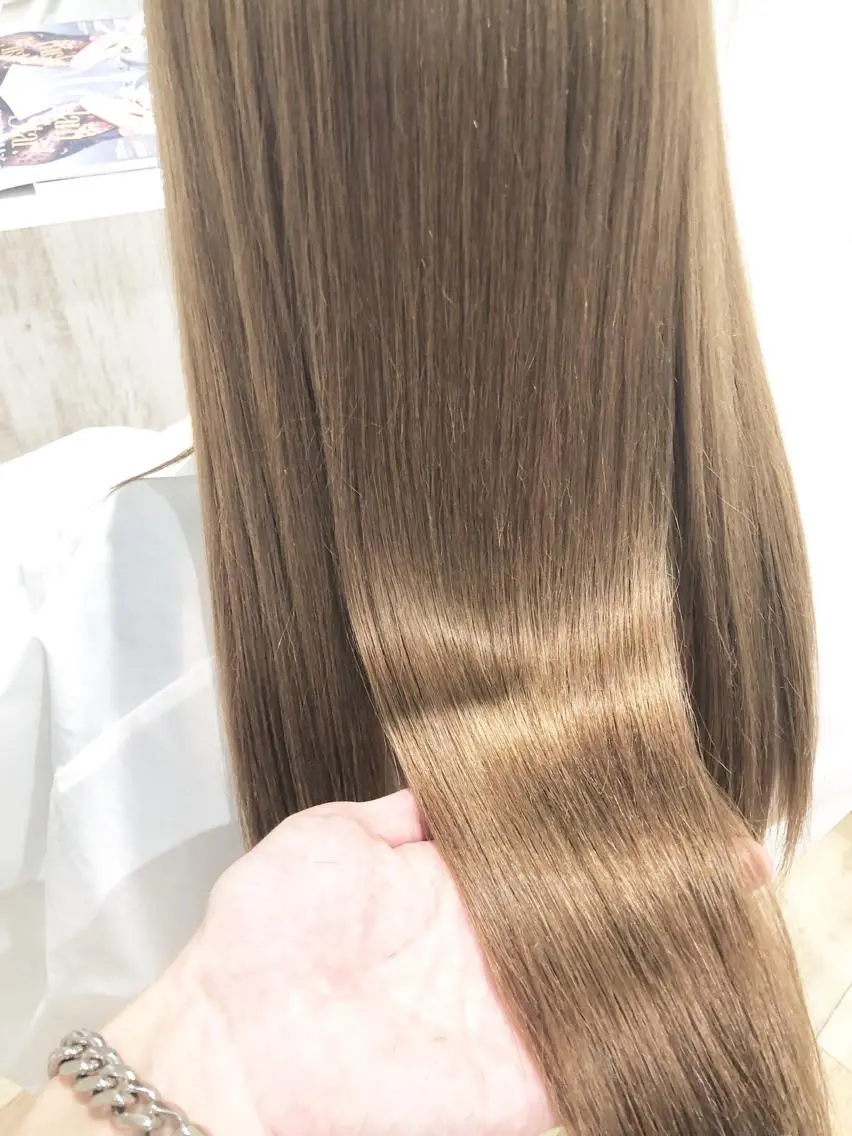 ロング カラー トリートメント 🌙HIZUKI🌙 ハイトーン 艶髪のヘアスタイル