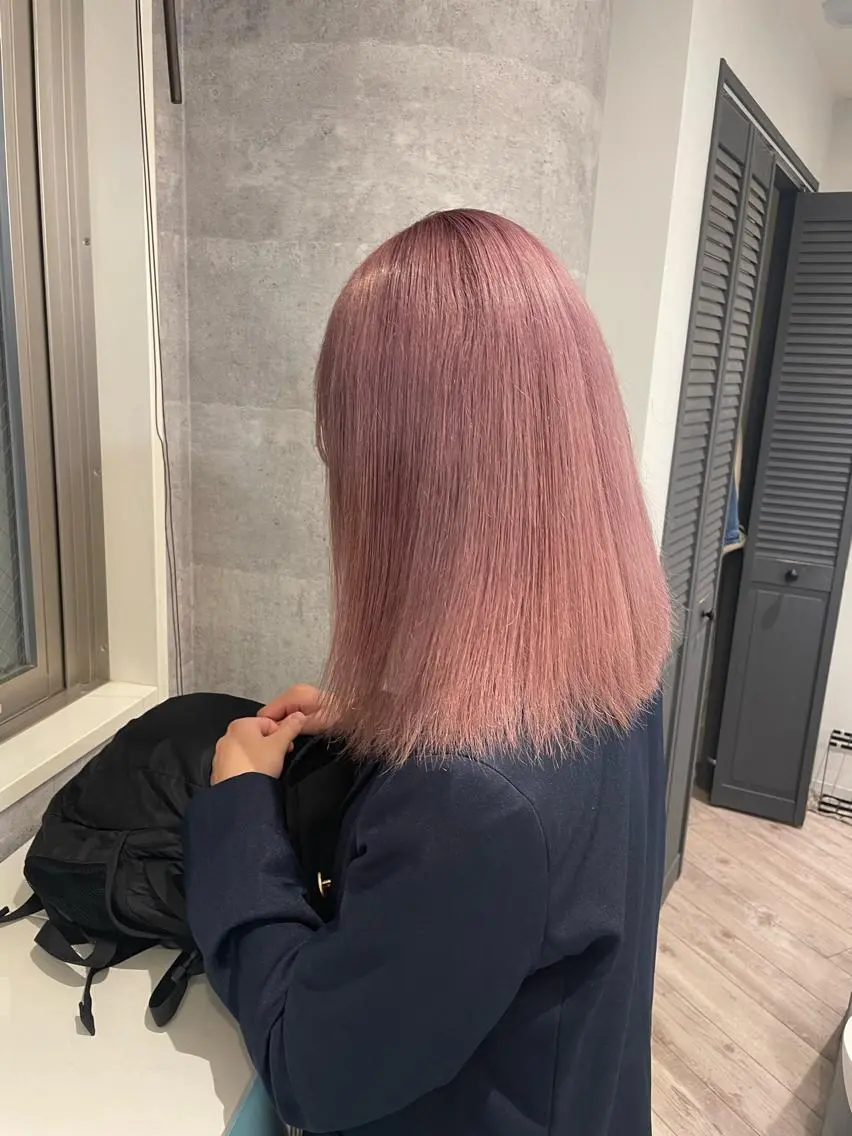 セミロング ヘアカラー トリートメント ♡似合わせ ♡ハイトーン♡のヘアスタイル